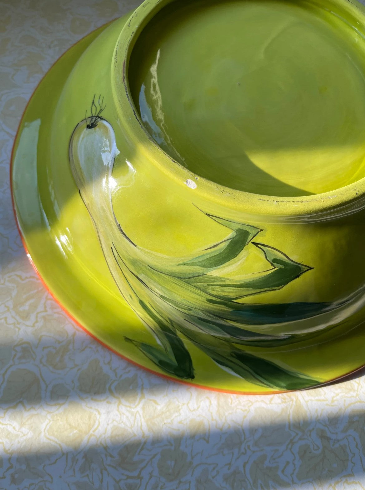 Eva Gordon Checkered Pottery Bowl