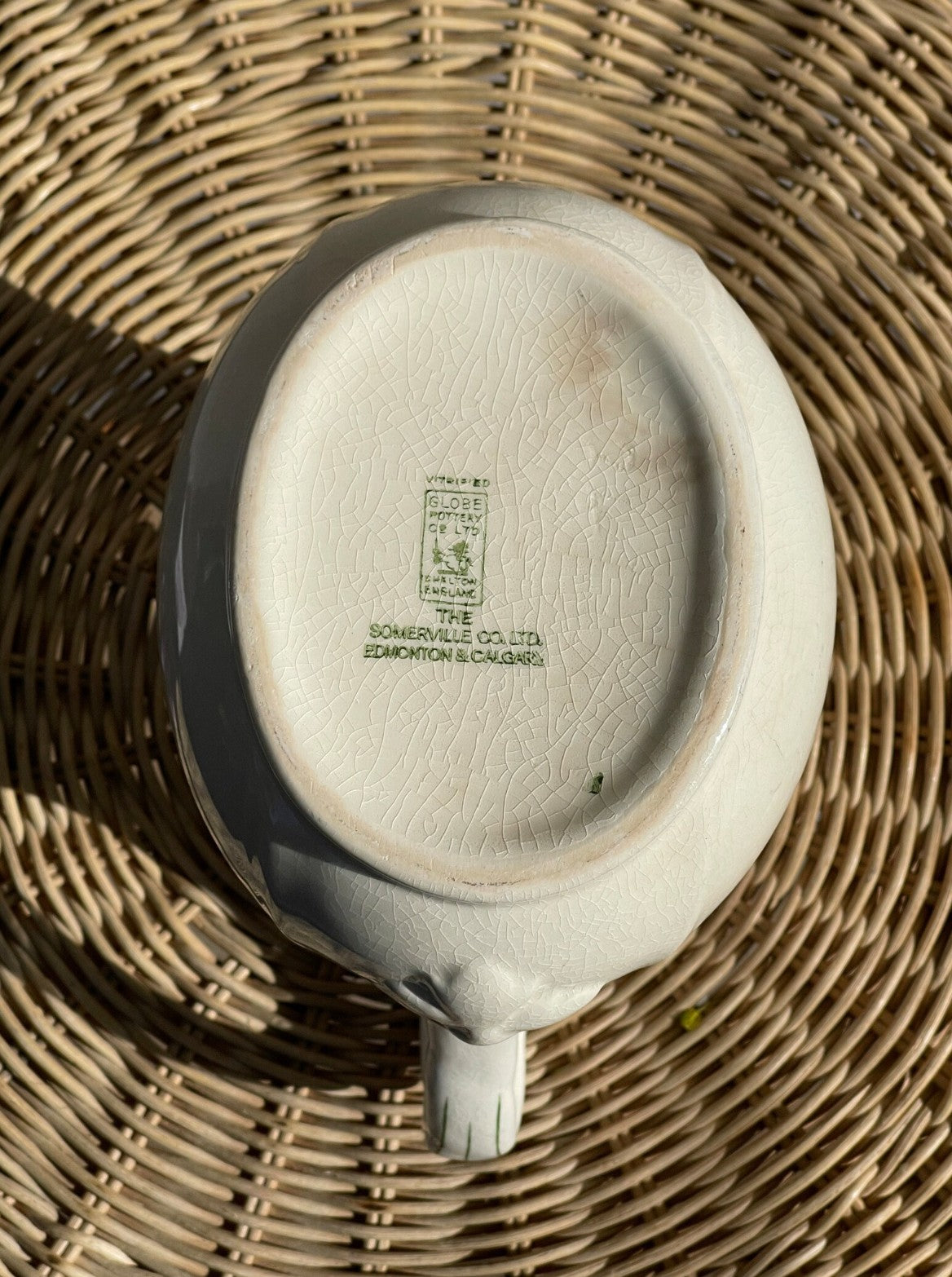 1940s Globe Pottery Hotel Ware Pitcher