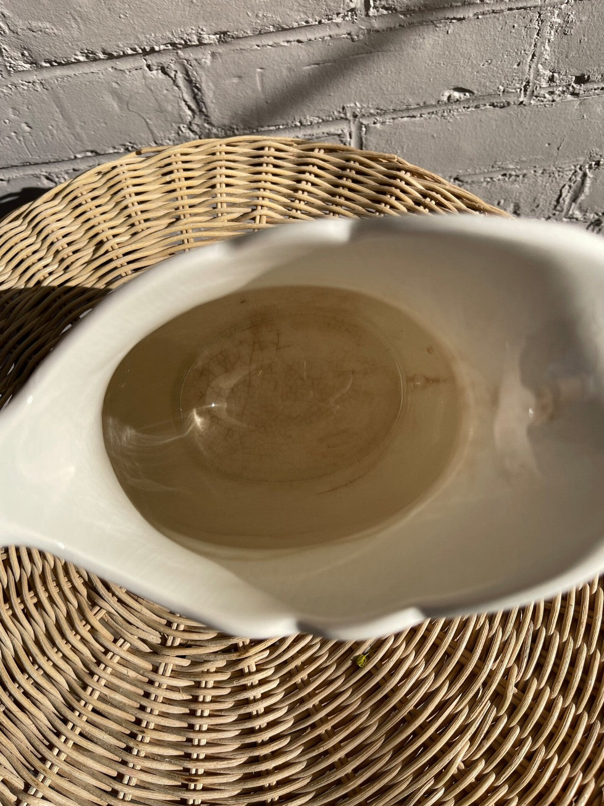 1940s Globe Pottery Hotel Ware Pitcher