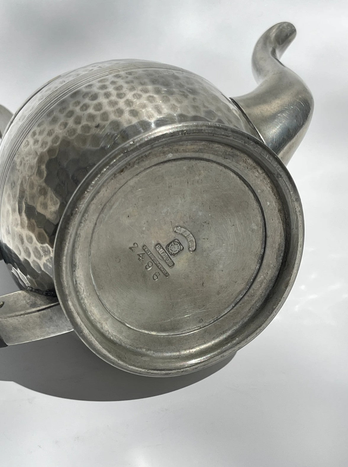 Hammered Pewter Tea / Coffee Set