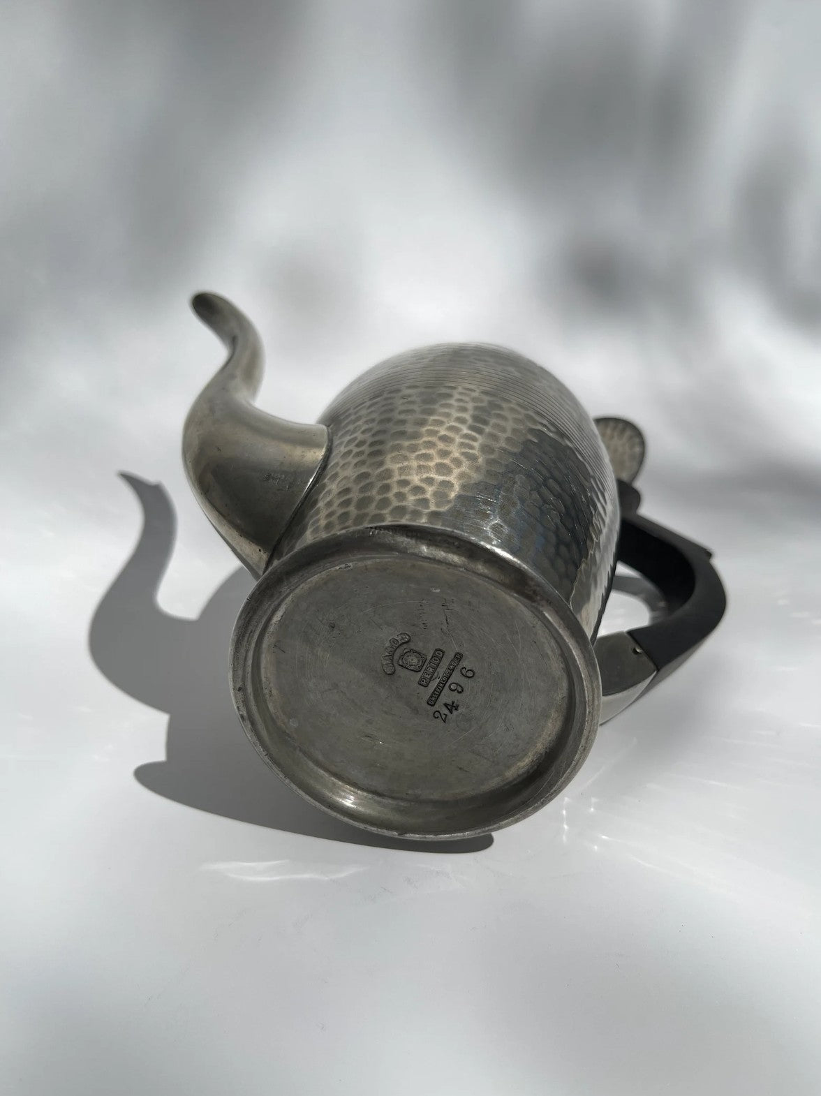 Hammered Pewter Tea / Coffee Set