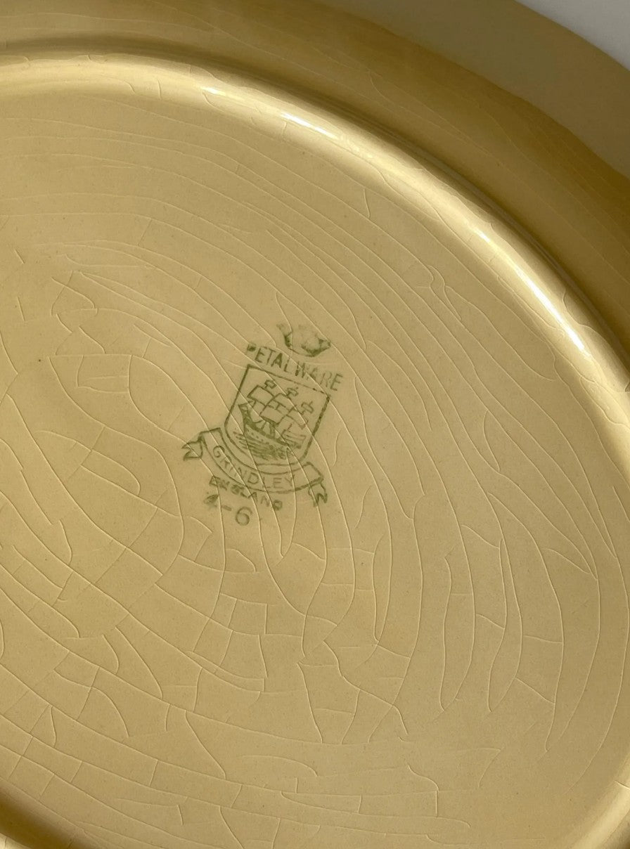 Grindley Yellow Petalware Platter 12"
