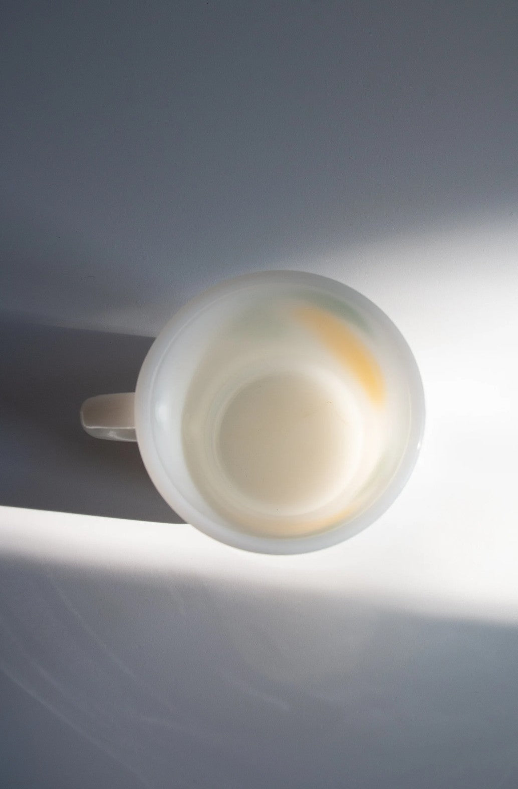 Vintage Milk Glass Pear Mug