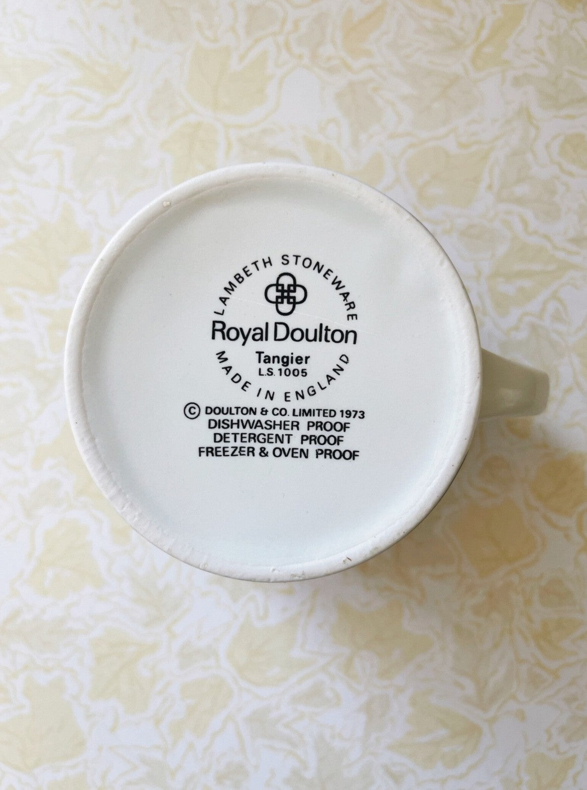 Vintage Stoneware Coffee Cups & Saucers