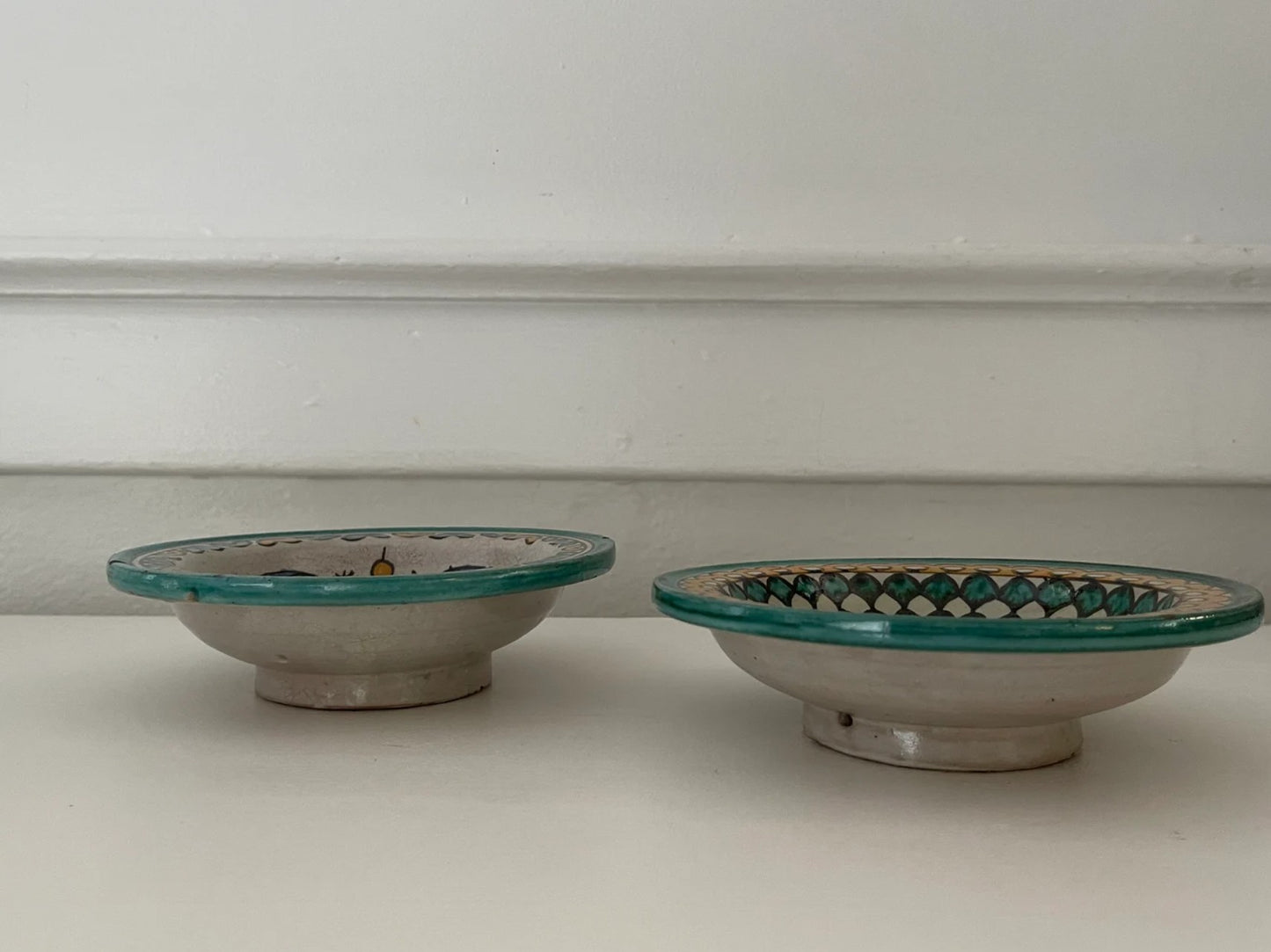 Antique Moroccan Small Pottery Bowls