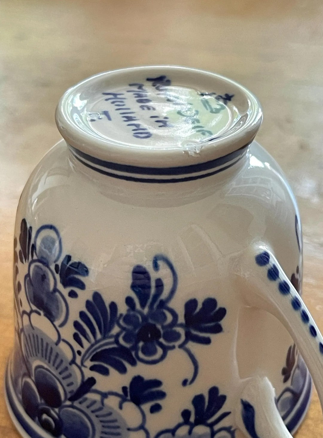 Vintage Delft Espresso Cups & Saucers