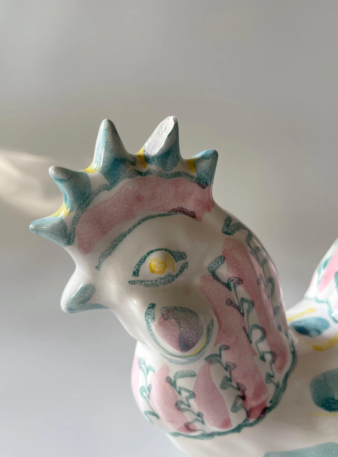 Vintage Hand Painted Ceramic Rooster