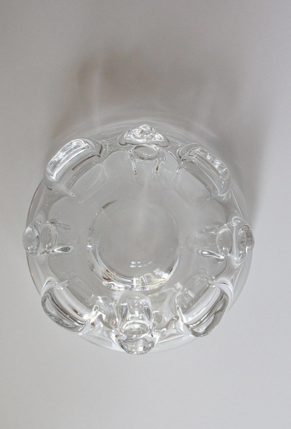 Midcentury Crystal Cigar Ashtray by Antonio or Guido Bon for Val Saint Lambert