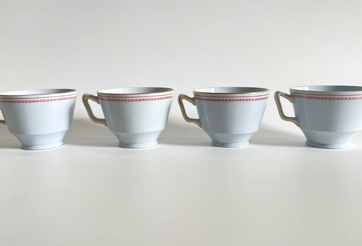 Spode Trade Winds Red Cups & Saucers