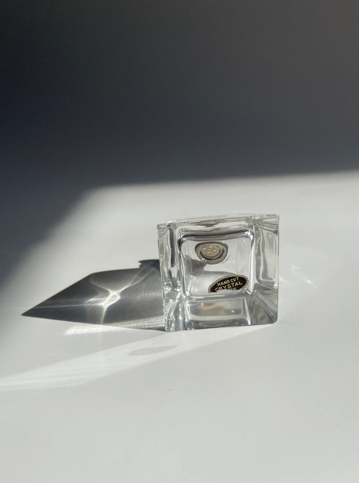 Vintage Crystal Salt and Pepper Shakers