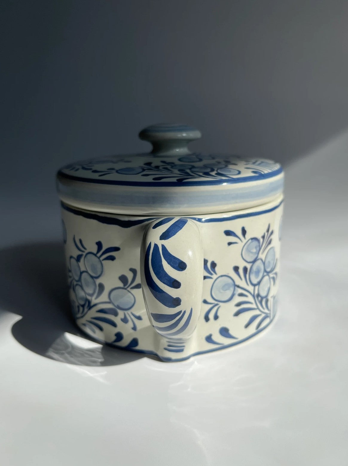 Vintage MMA Hand Painted Ceramic Jar