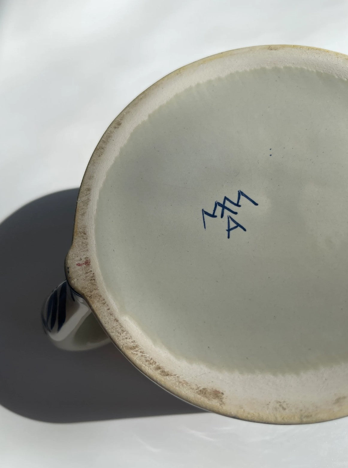 Vintage MMA Hand Painted Ceramic Jar