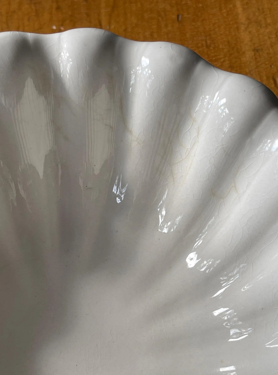 English Adams & Sons Ironstone Fluted Bowl