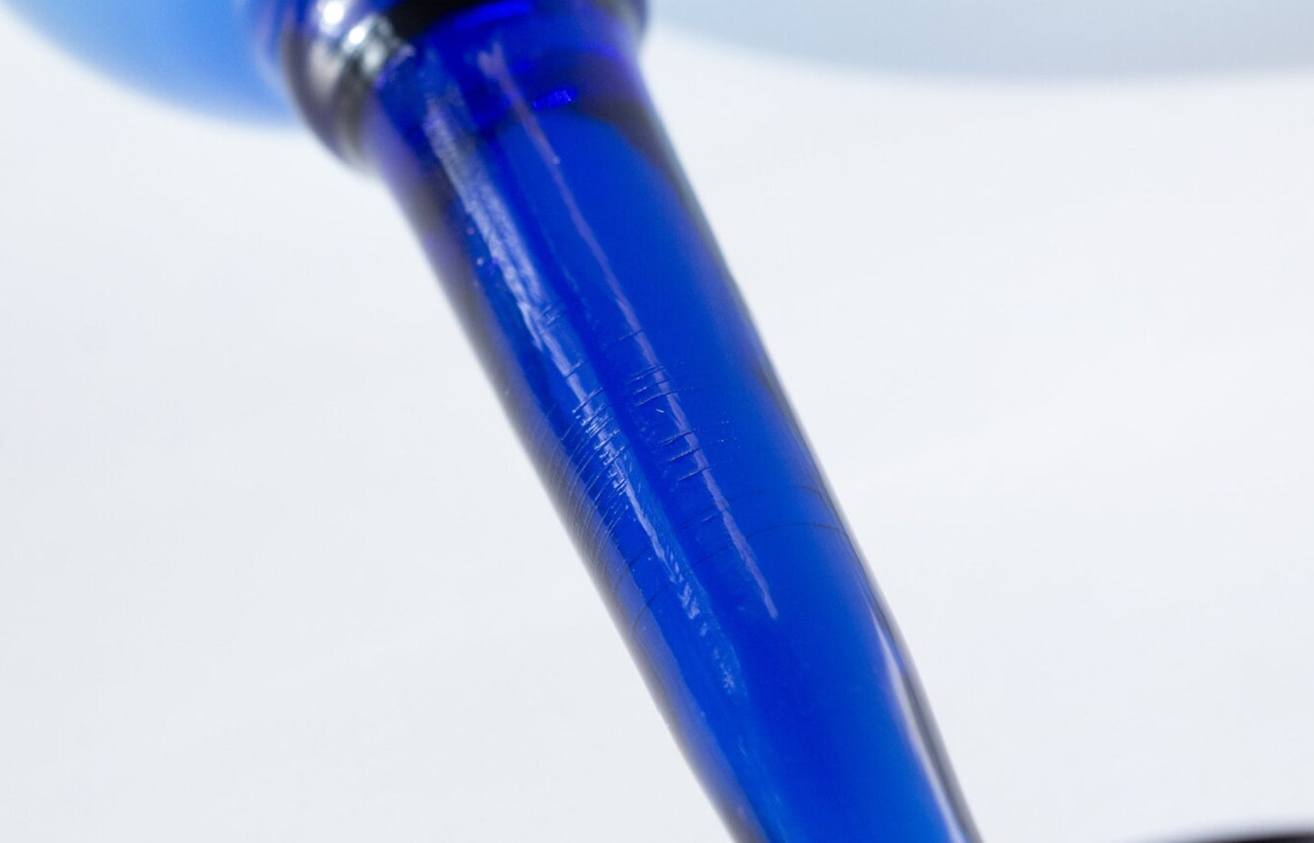 Vintage Cobalt Stemmed Wine Glasses