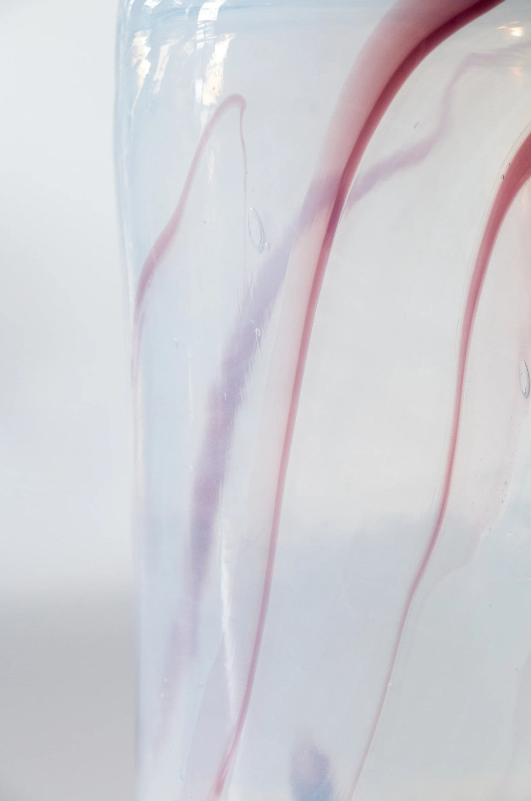 Vintage Iridescent Hand Blown Glass Vase