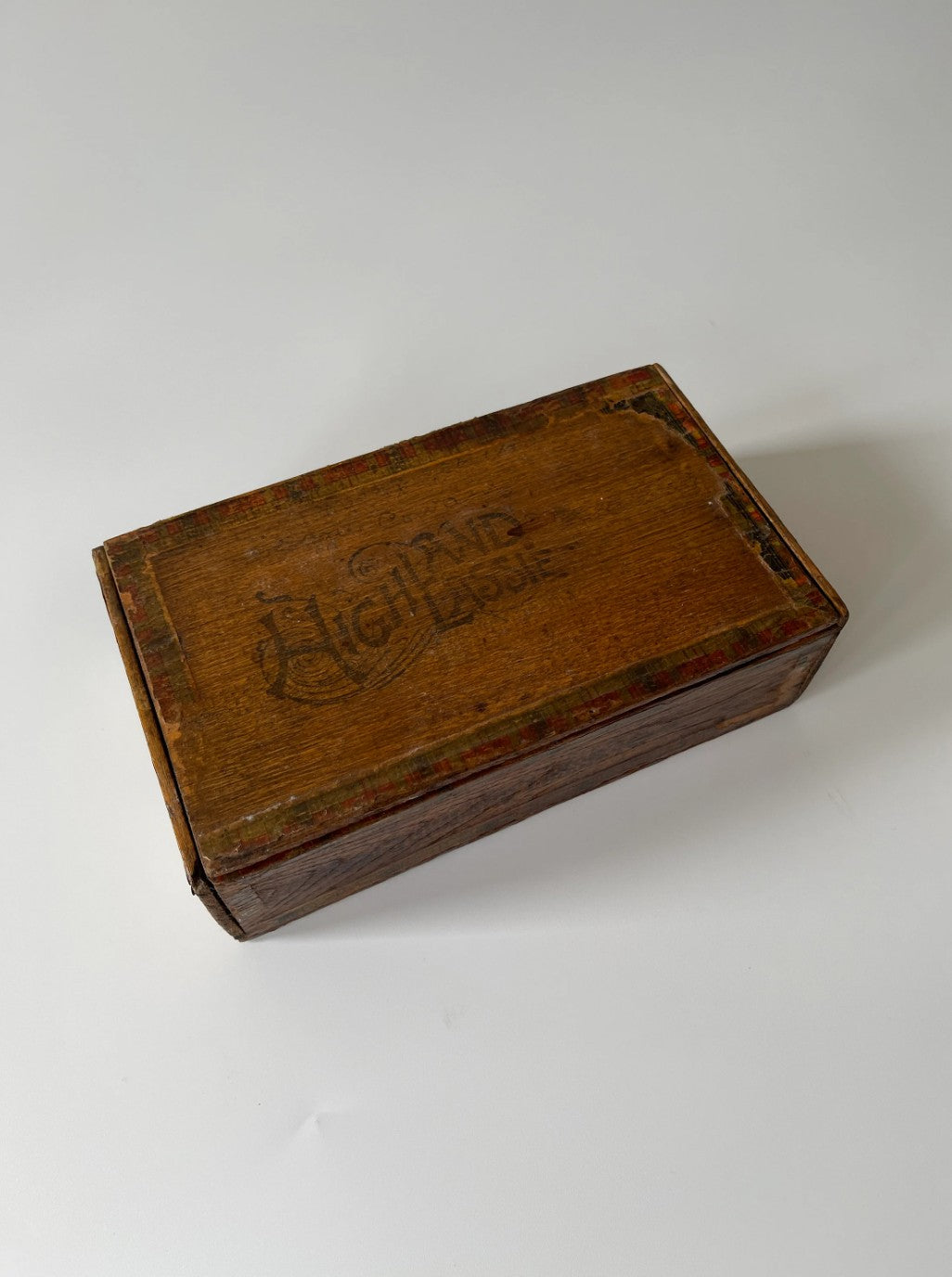 Antique Canadian Highland Lassie Cigar Box