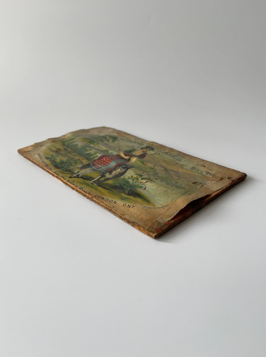 Antique Canadian Highland Lassie Cigar Box