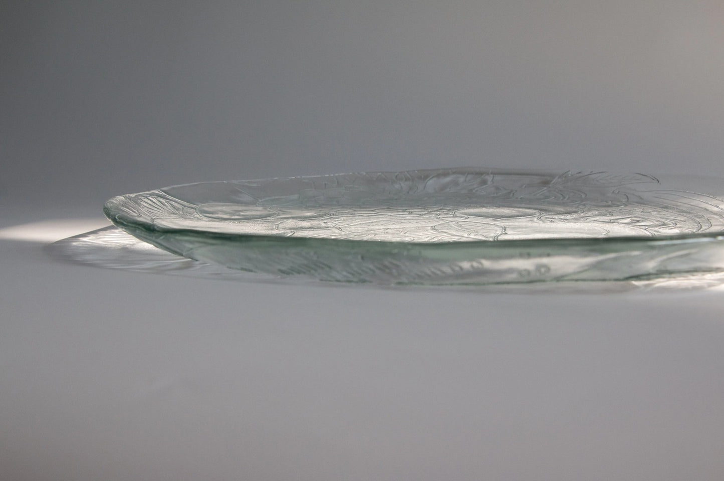 Vintage Italian Large Glass Fruit Platter