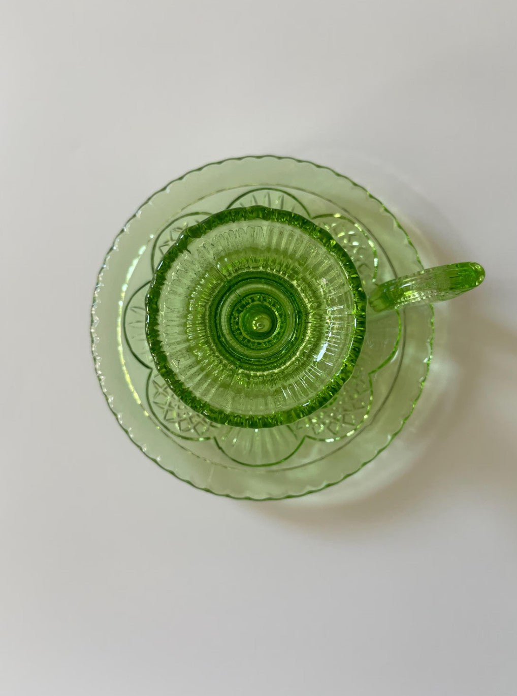 Antique Pressed Glass Chamberstick