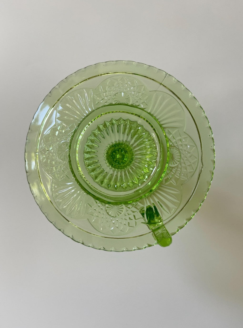 Antique Pressed Glass Chamberstick