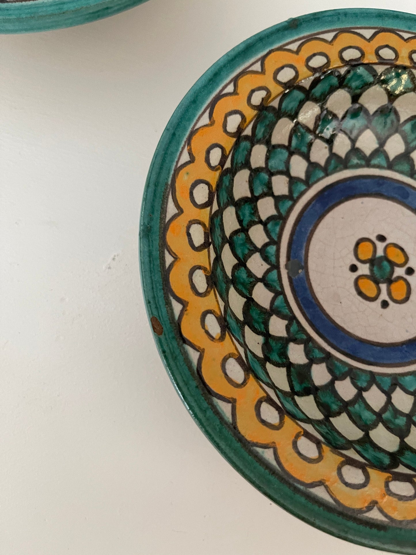 Antique Moroccan Small Pottery Bowls