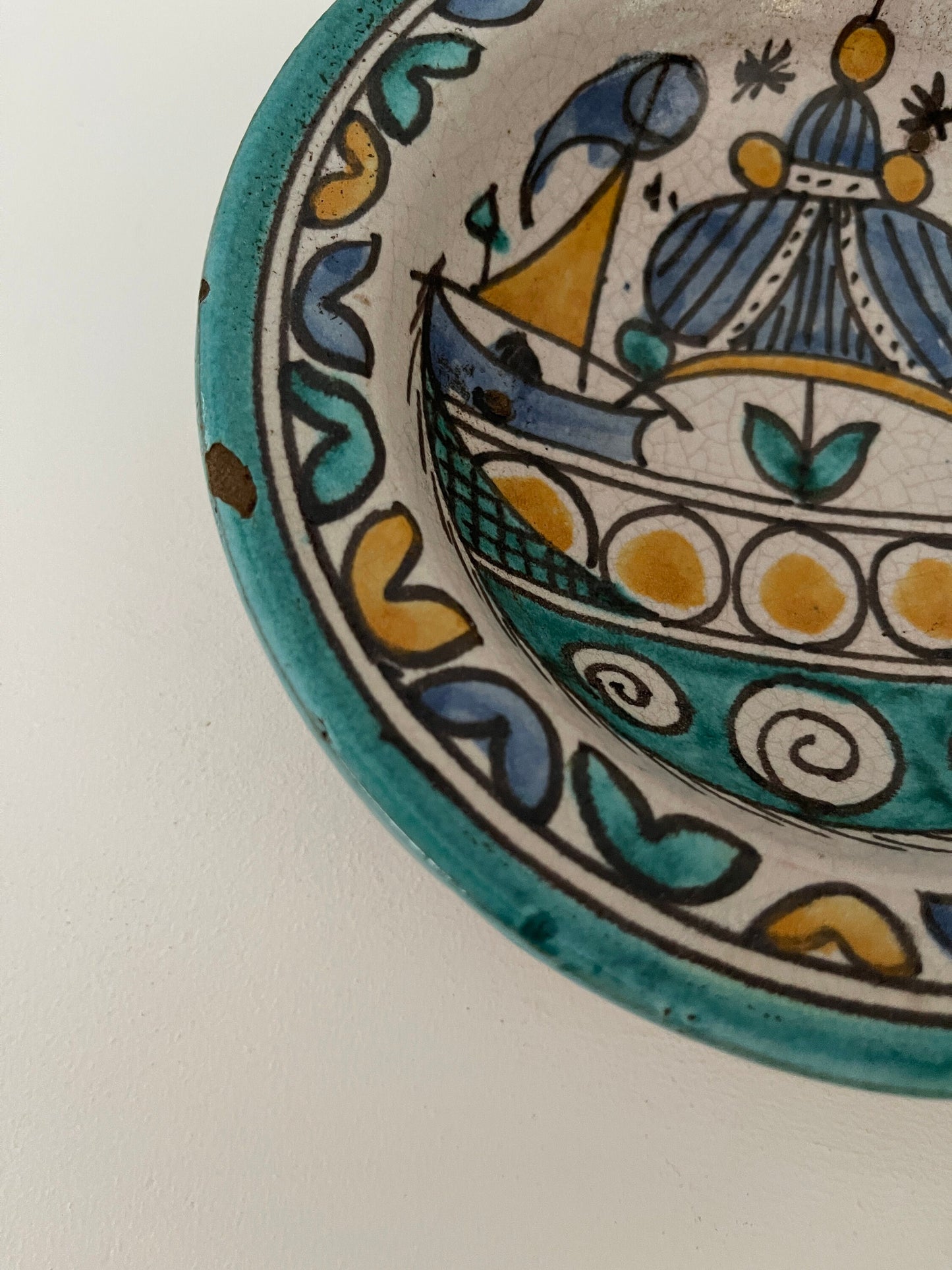 Antique Moroccan Small Pottery Bowls
