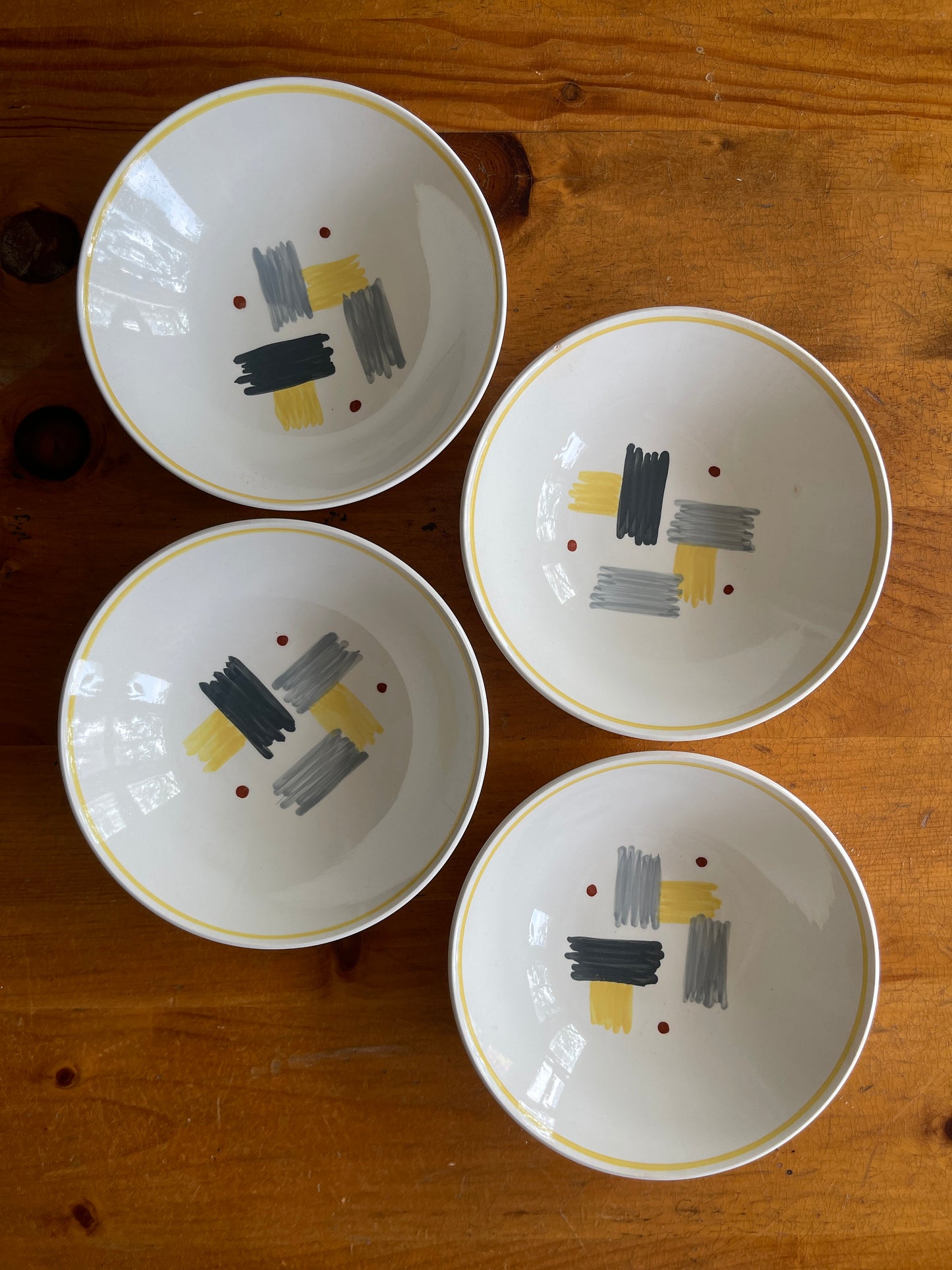 Vintage 1960s J&G Meakin Cereal Bowls