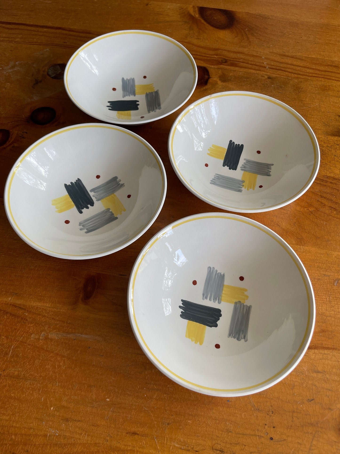 Vintage 1960s J&G Meakin Cereal Bowls