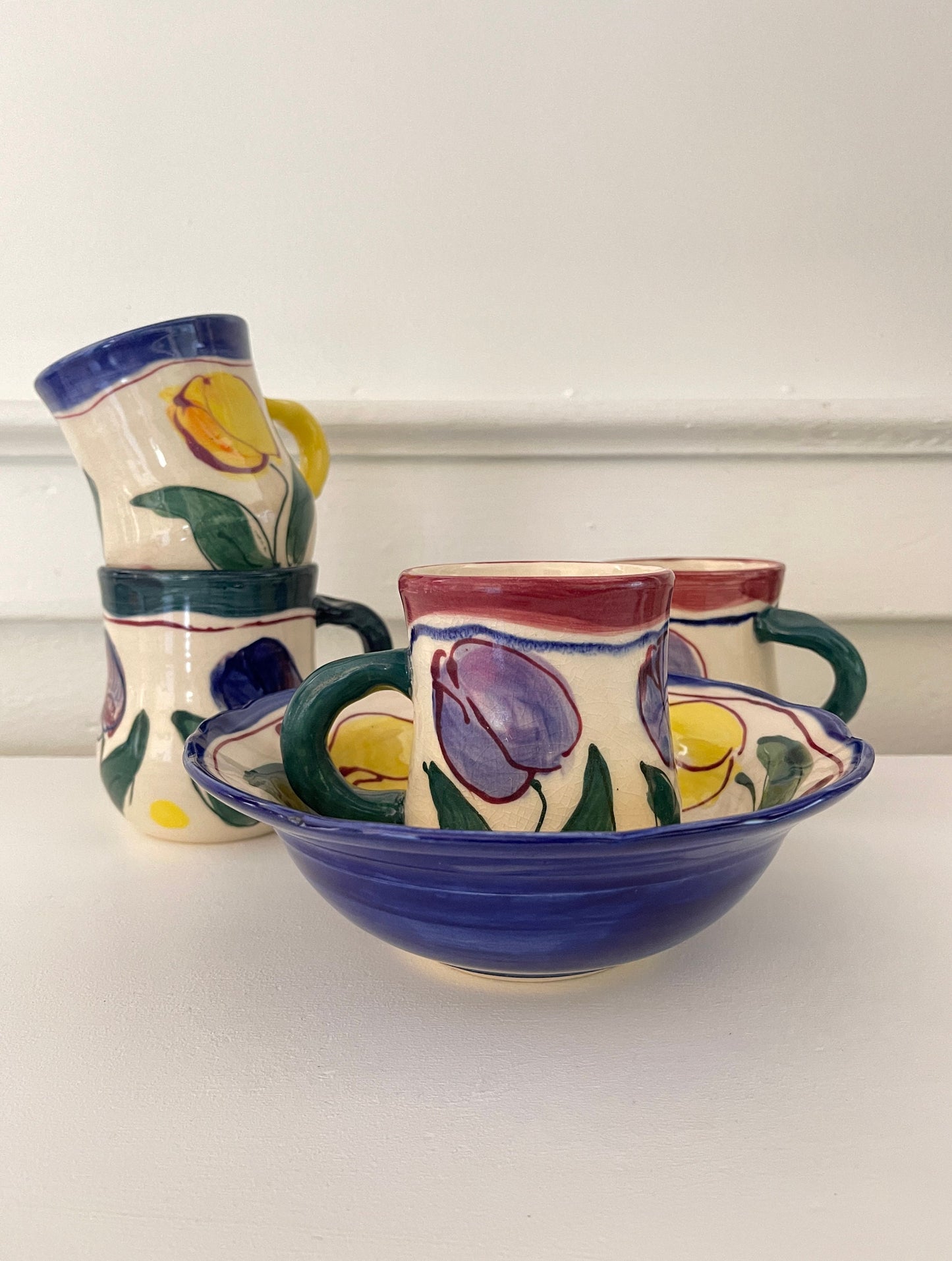 Vintage Handmade Studio Pottery Set