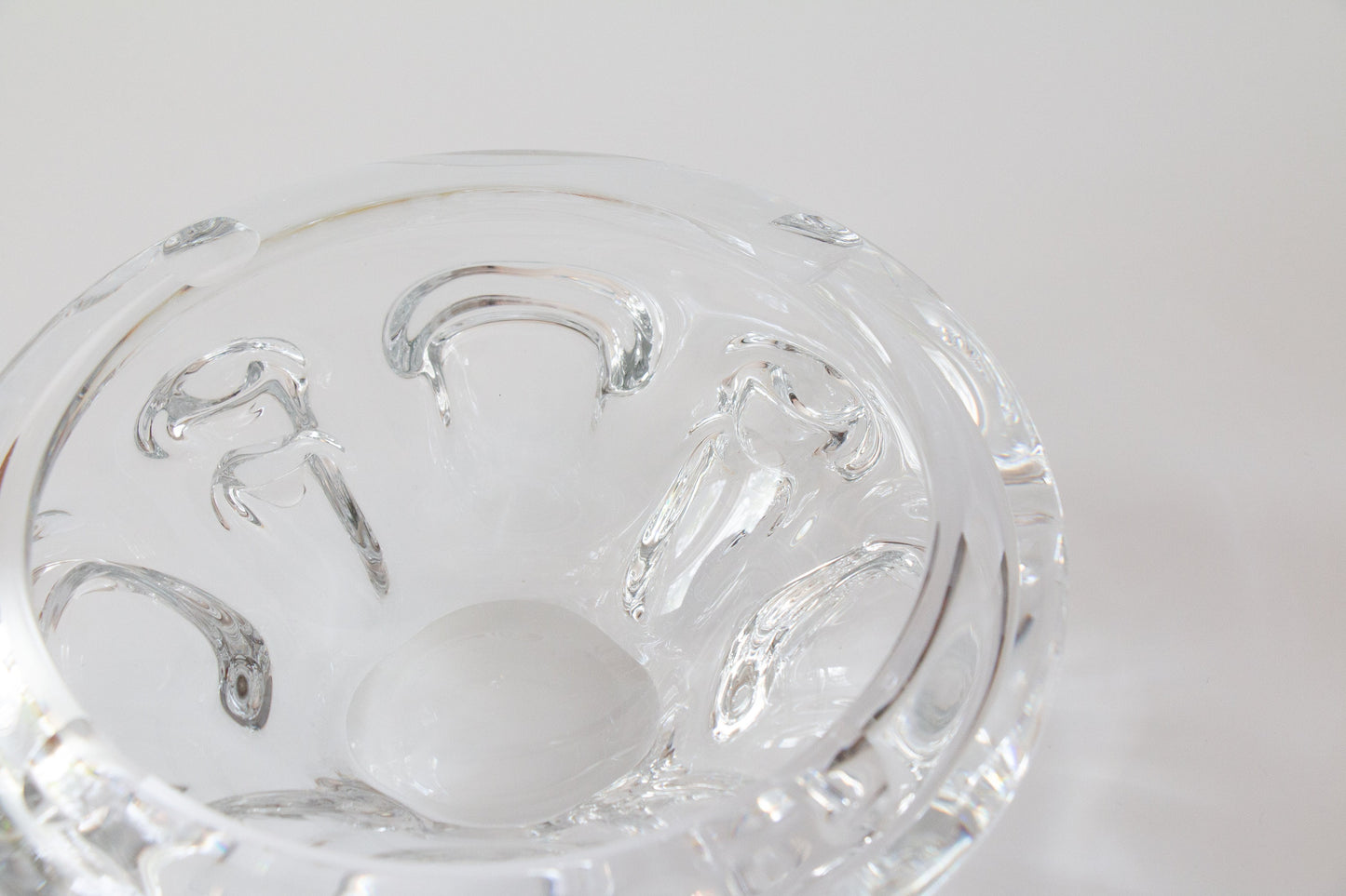 Midcentury Crystal Cigar Ashtray by Antonio or Guido Bon for Val Saint Lambert