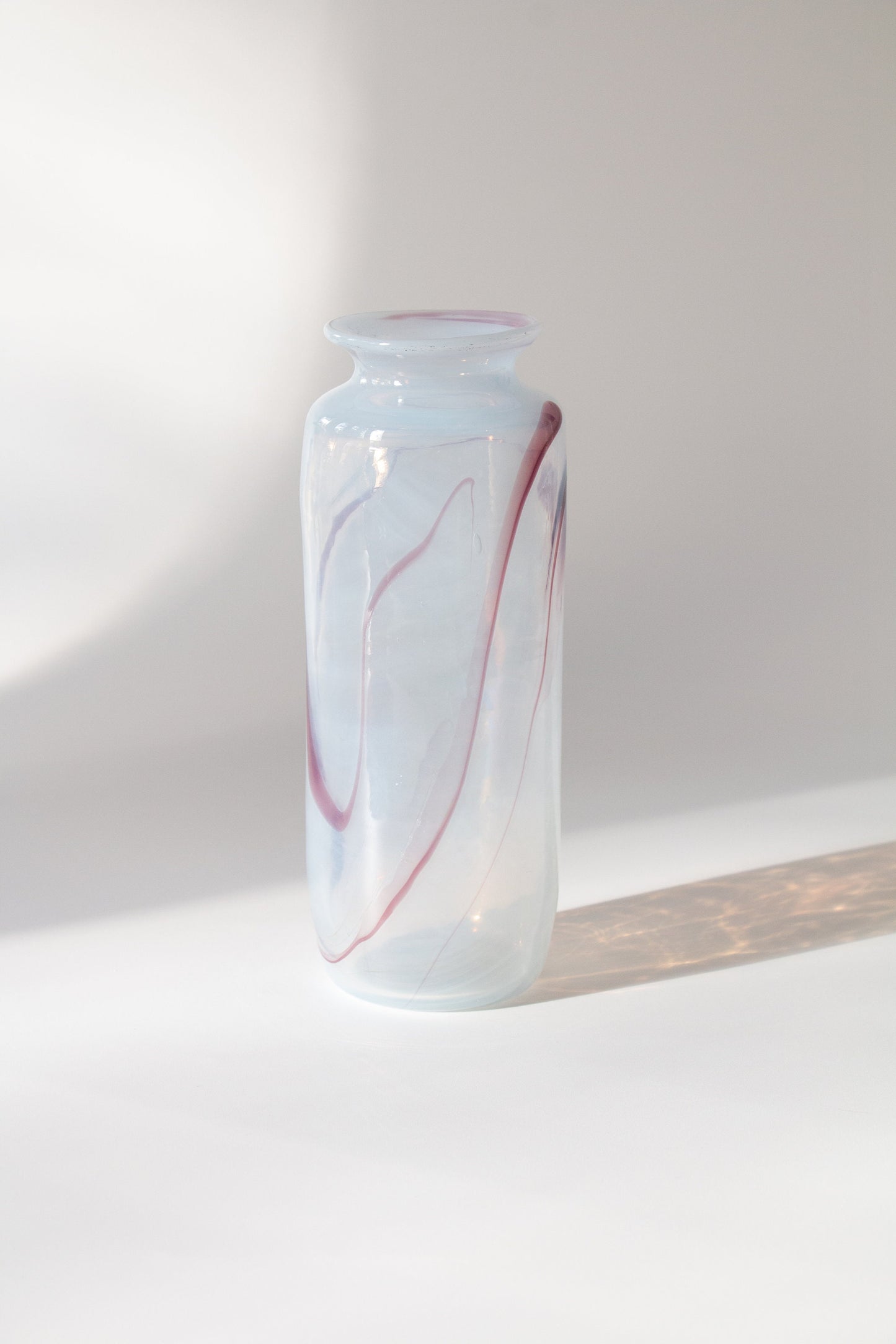 Vintage Iridescent Hand Blown Glass Vase