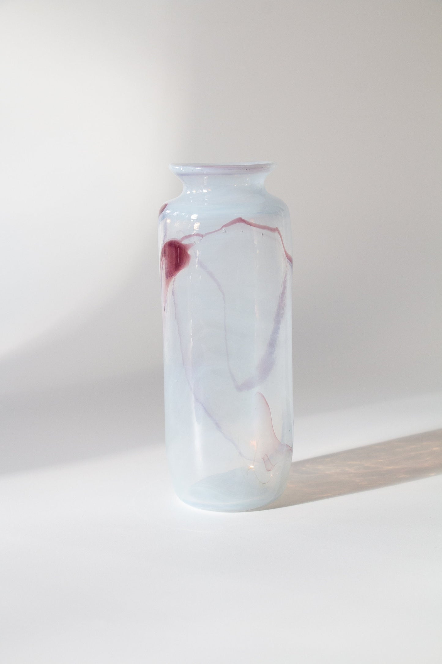Vintage Iridescent Hand Blown Glass Vase