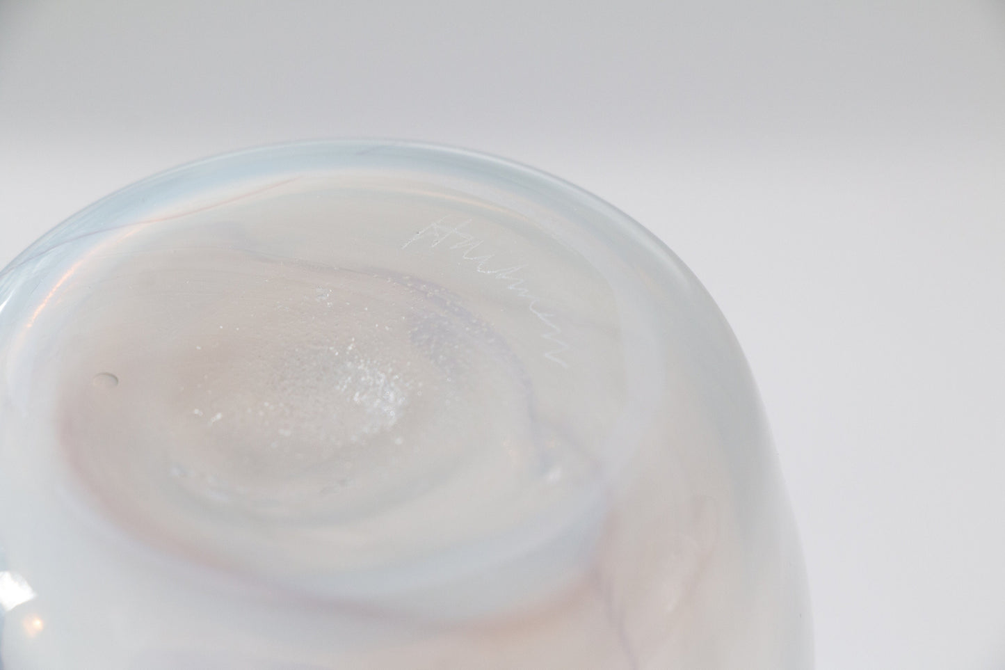 Vintage Iridescent Hand Blown Glass Vase