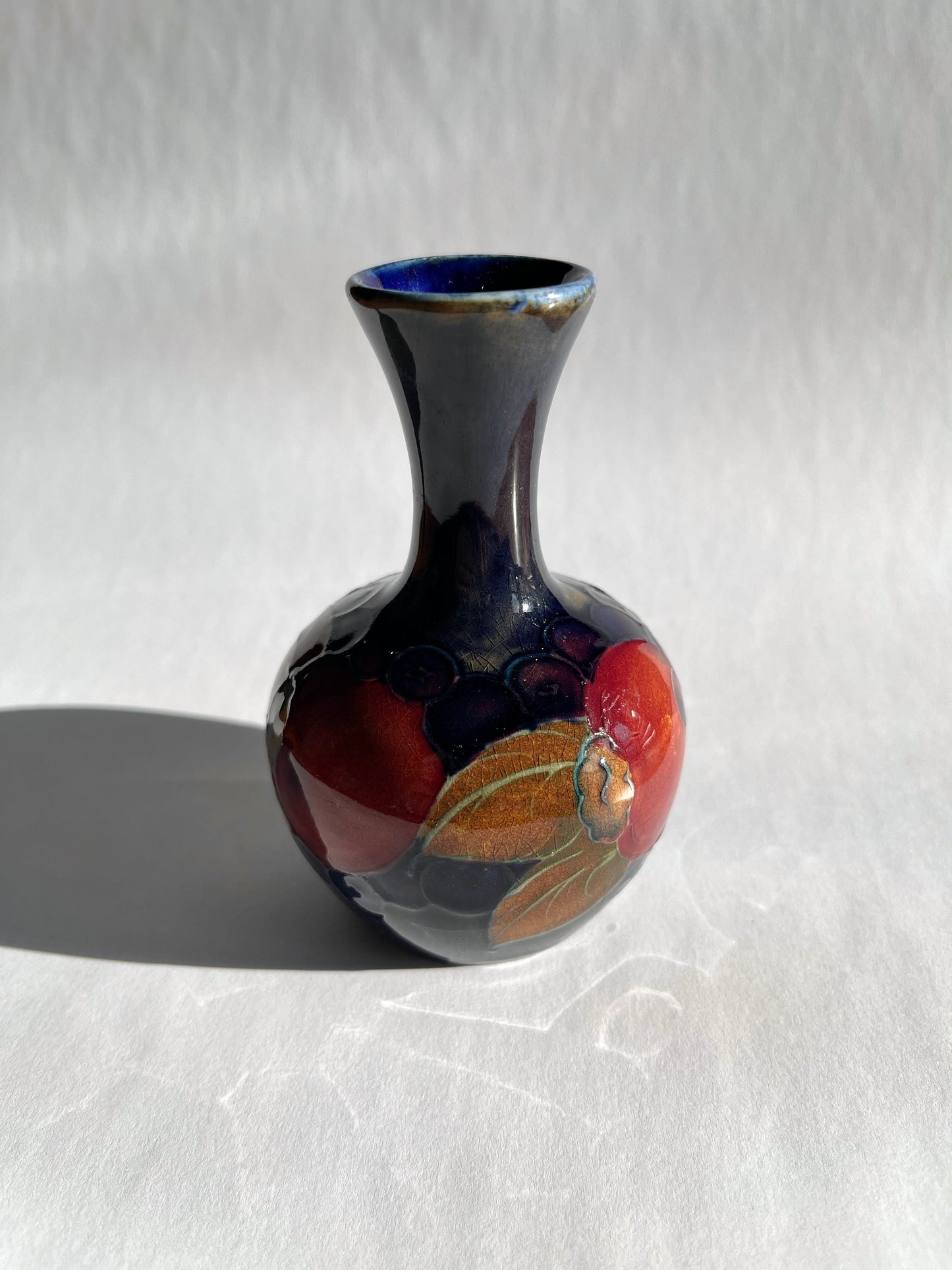 Antique Moorcroft Pomegranate 3.5" Vase