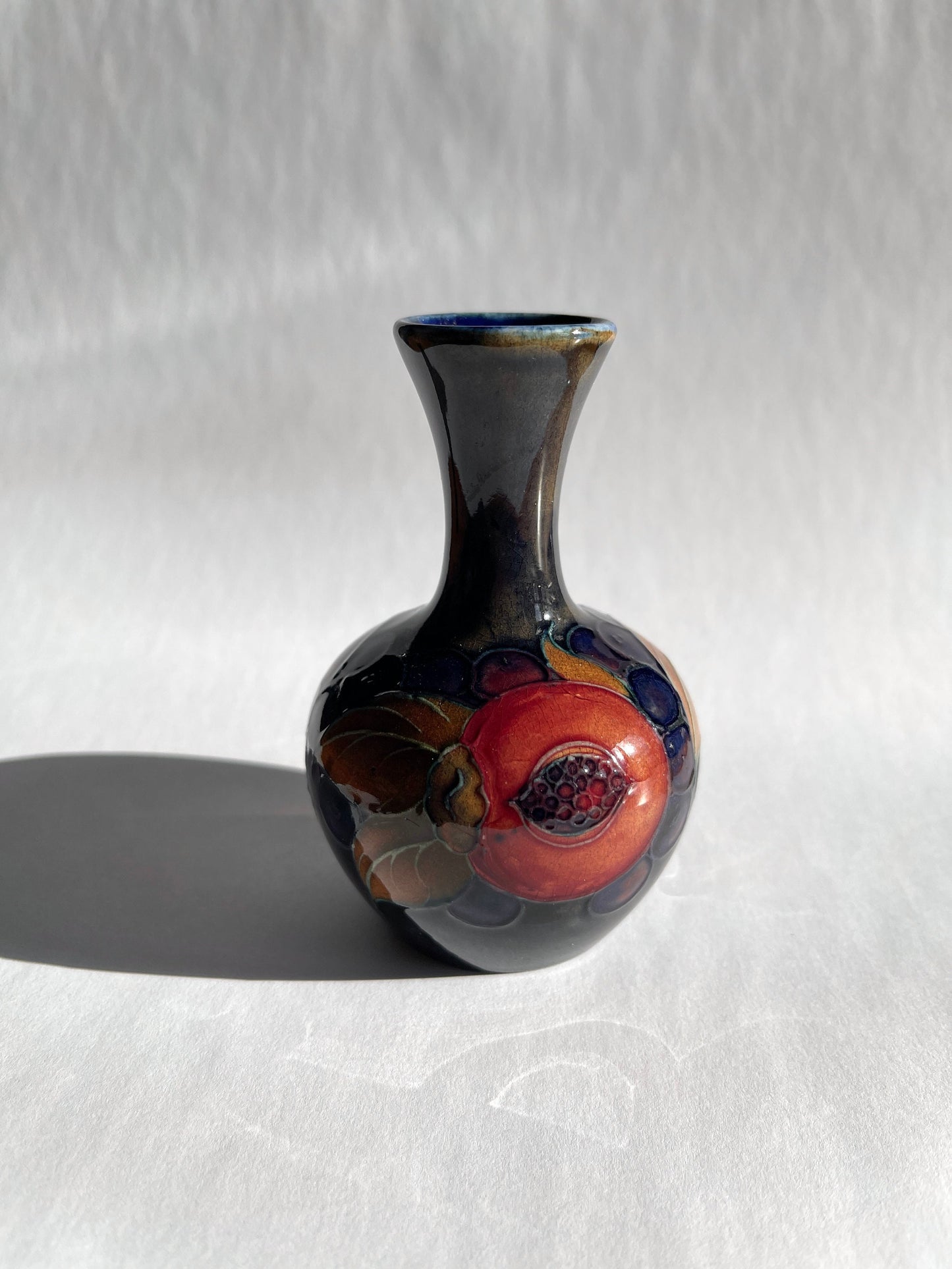 Antique Moorcroft Pomegranate 3.5" Vase