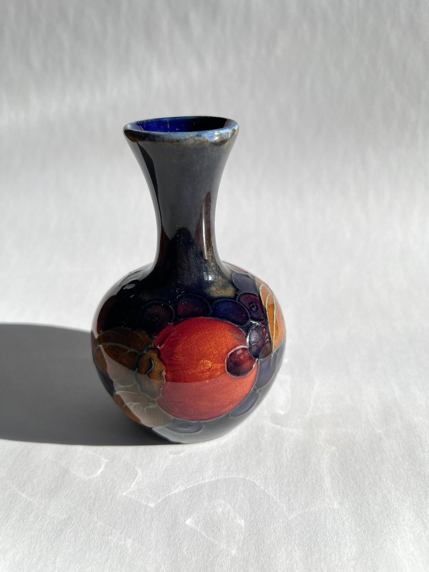 Antique Moorcroft Pomegranate 3.5" Vase