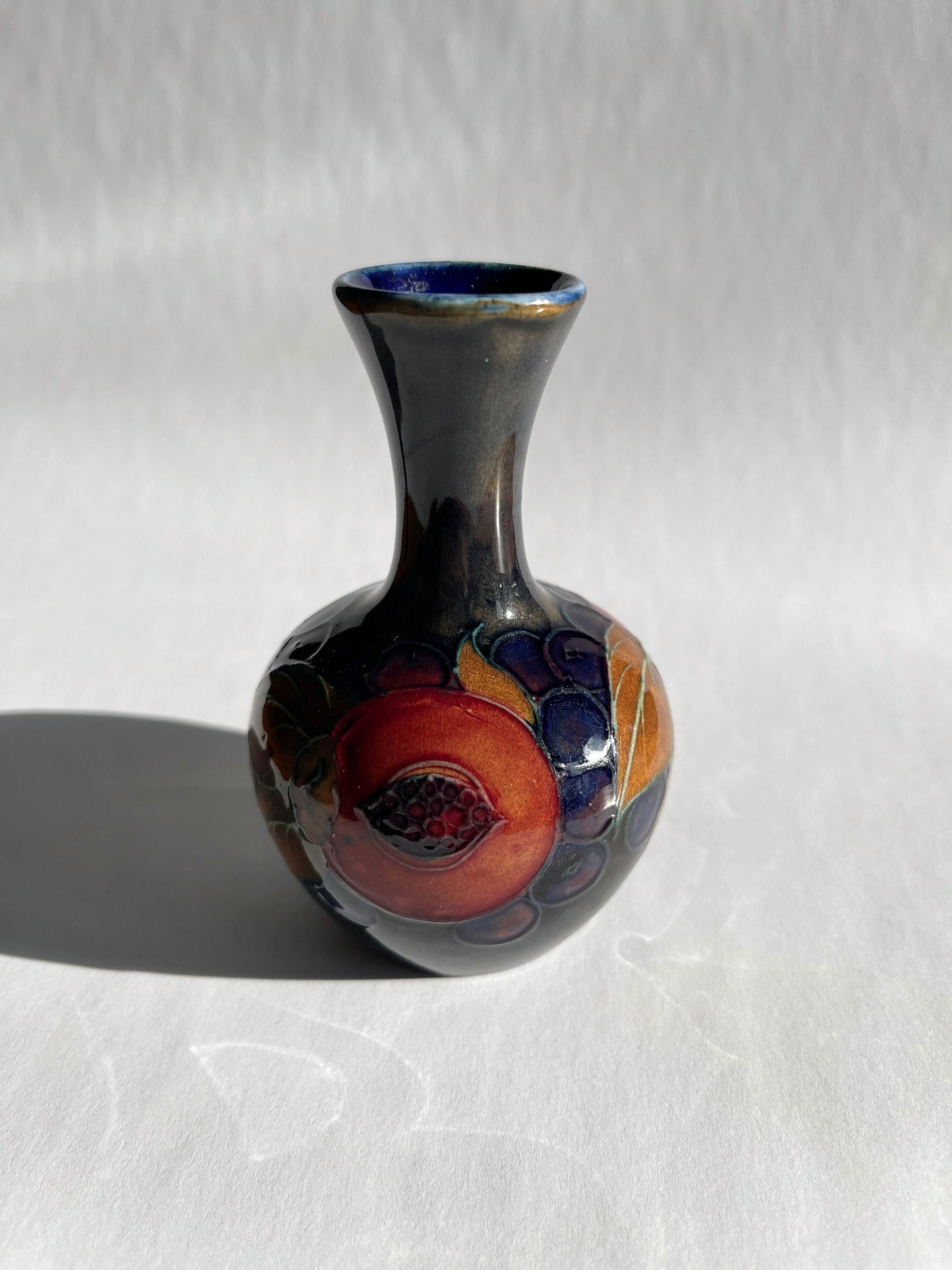 Antique Moorcroft Pomegranate 3.5" Vase