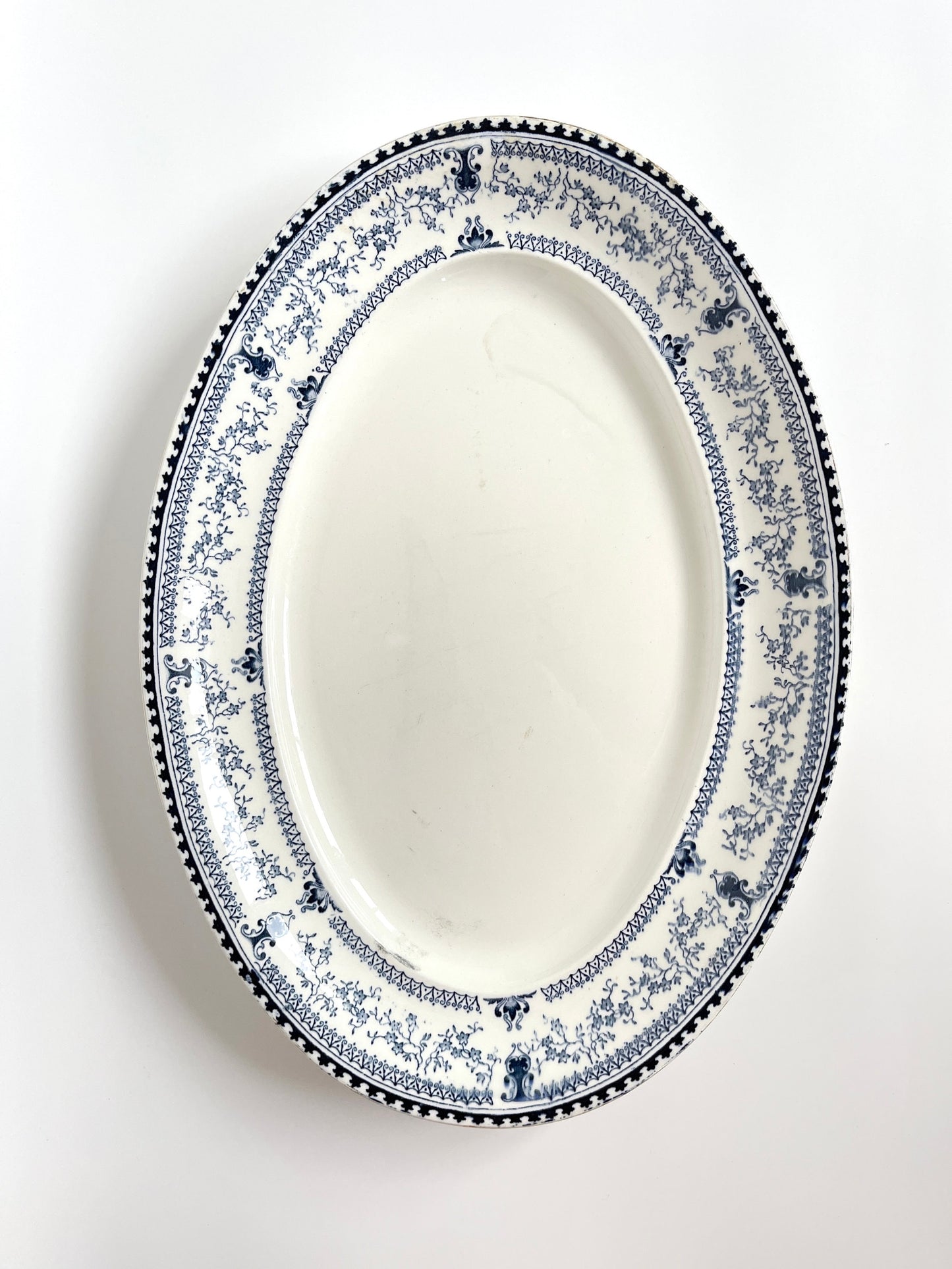 Antique John Maddock & Sons Transferware Ironstone Serving Platter