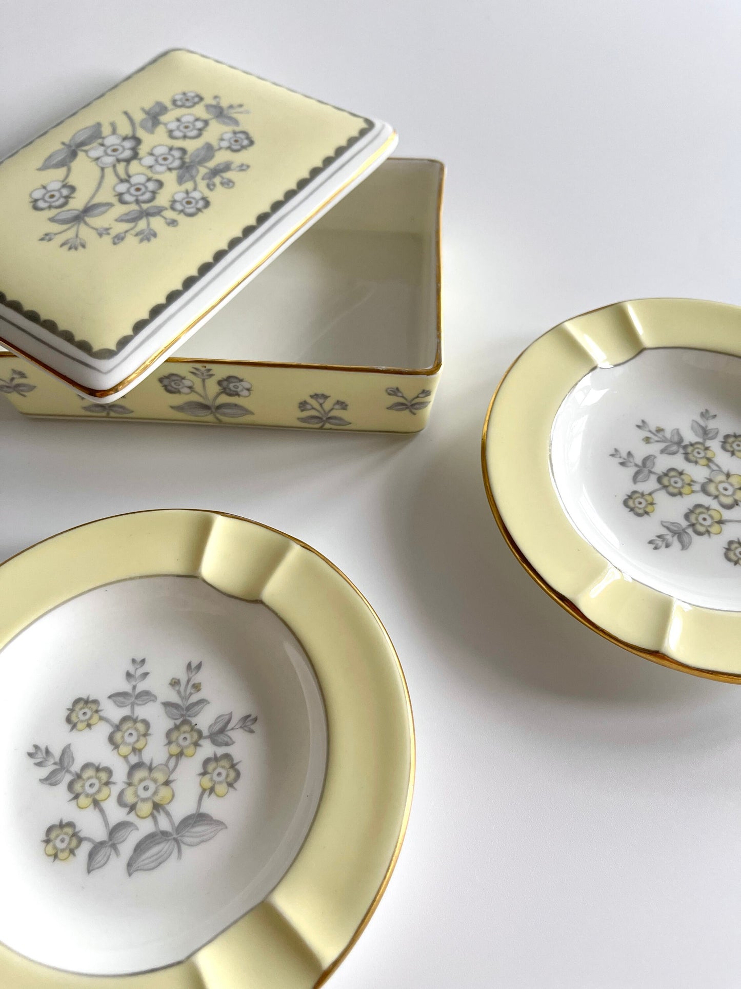 Vintage Wedgwood Cigarette Box and Ashtray Set