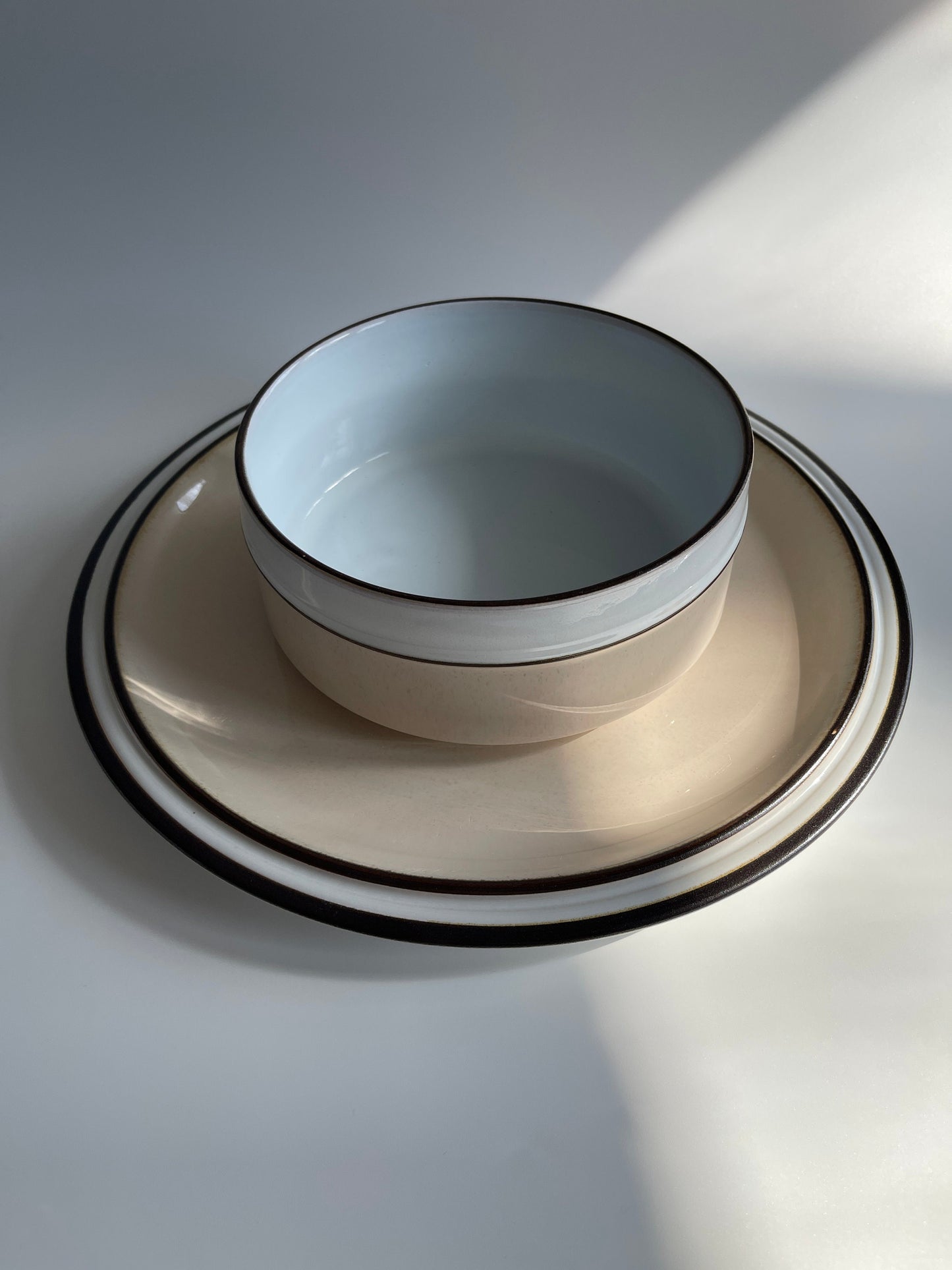 Vintage Denby Platter and Serving Bowl