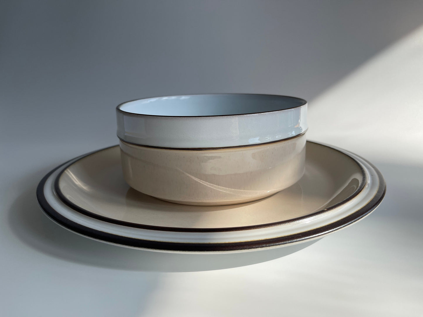 Vintage Denby Platter and Serving Bowl
