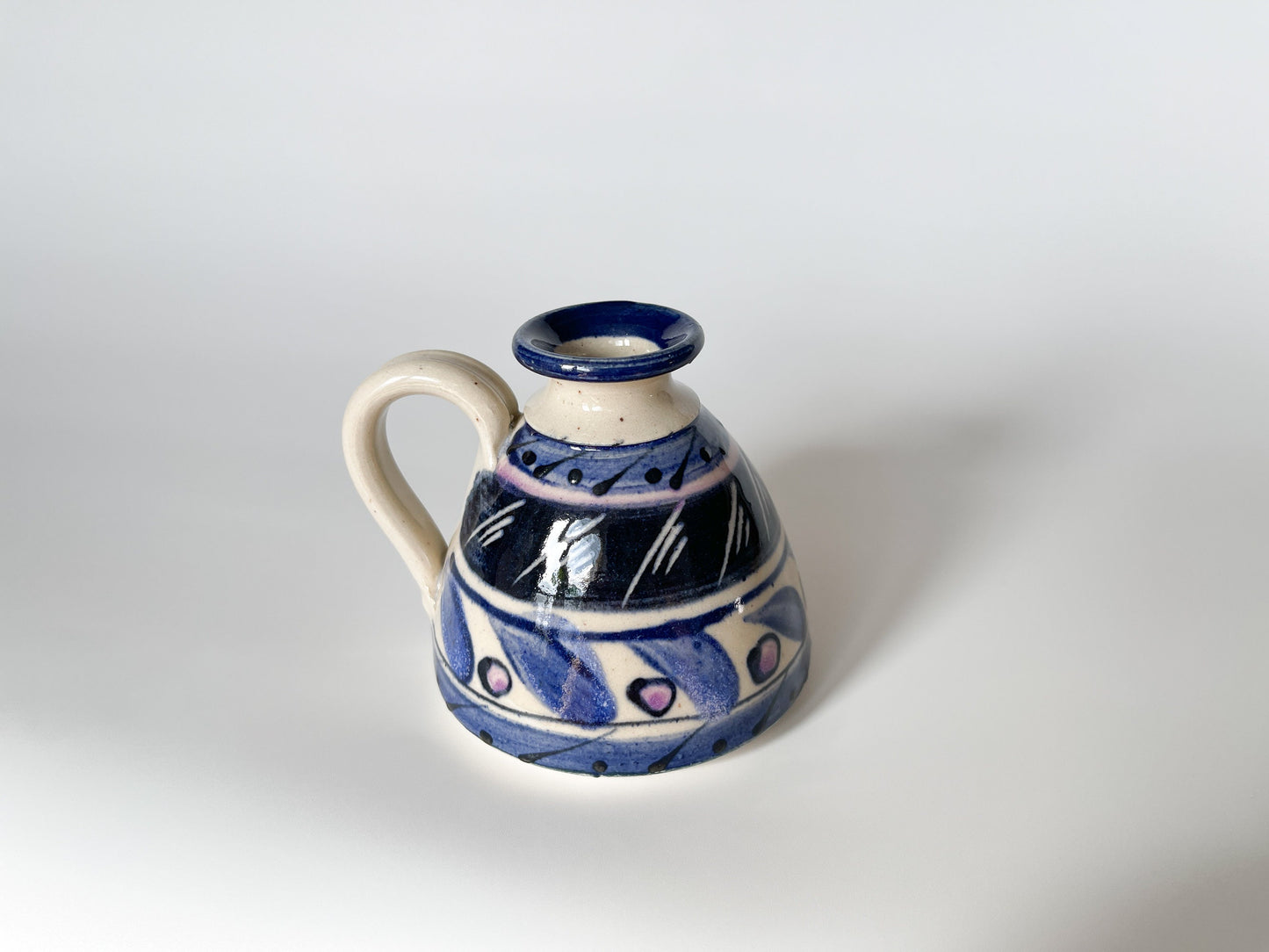 Handmade Hand Painted Studio Pottery Jug