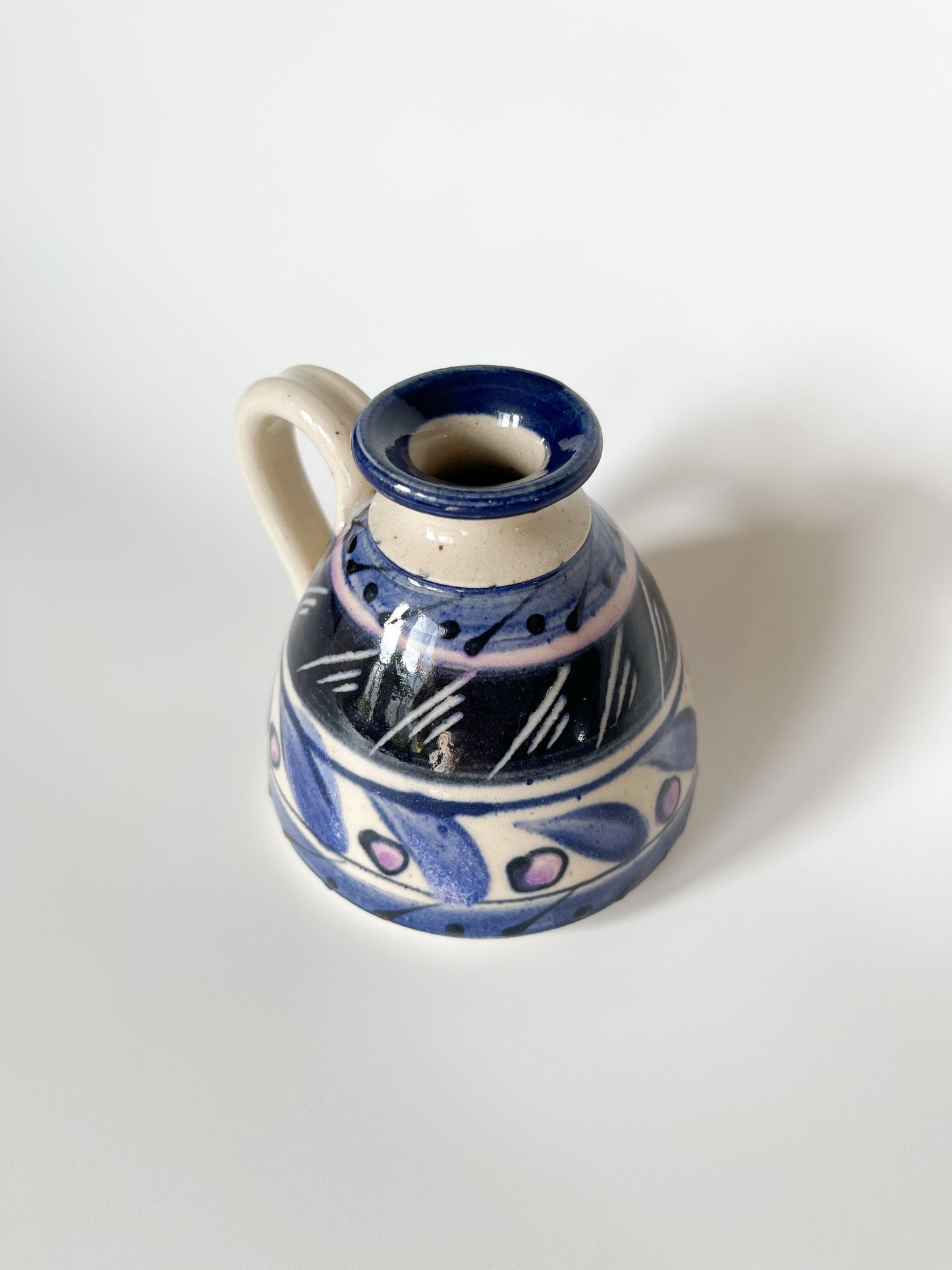 Handmade Hand Painted Studio Pottery Jug