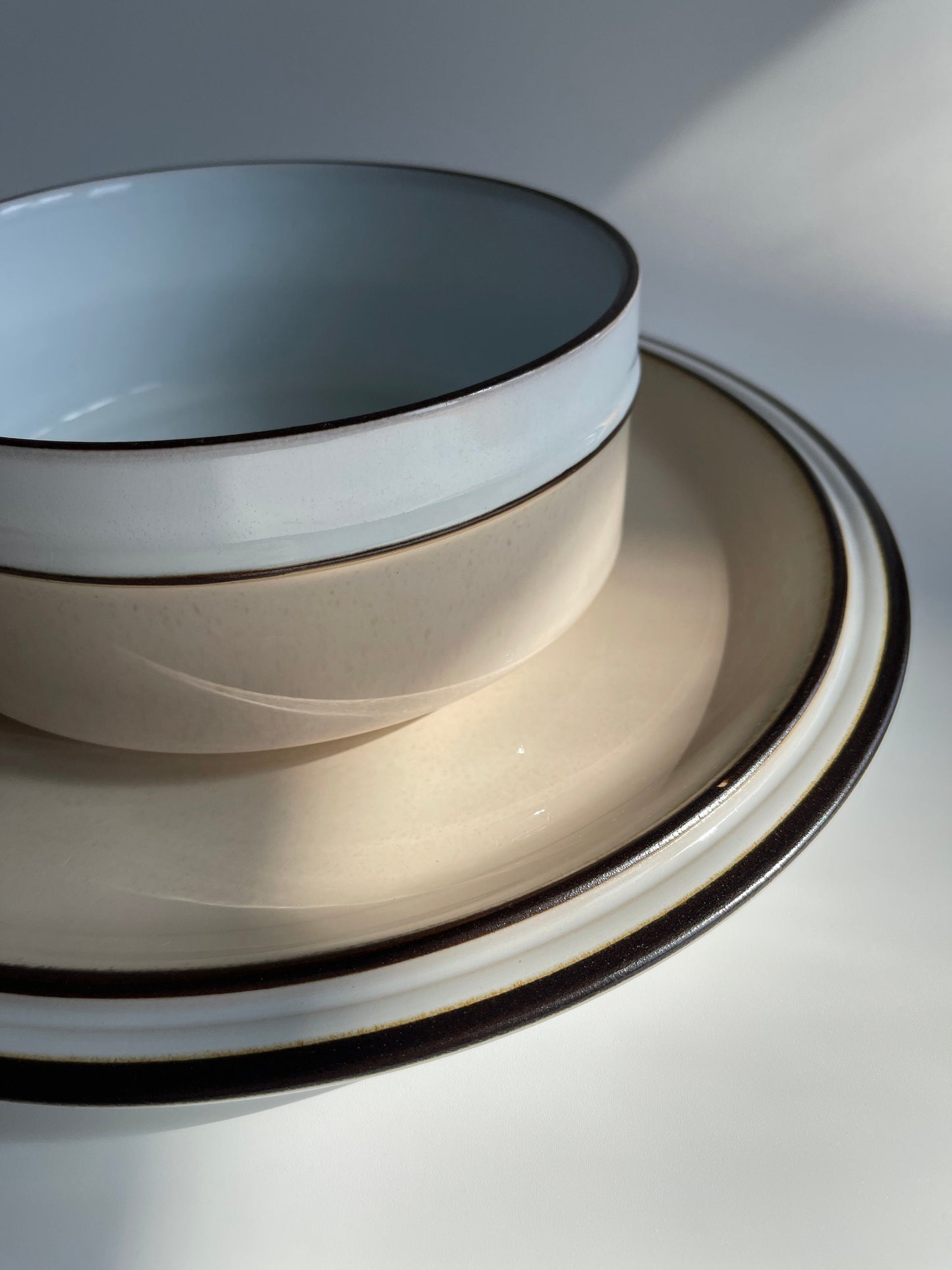 Vintage Denby Platter and Serving Bowl