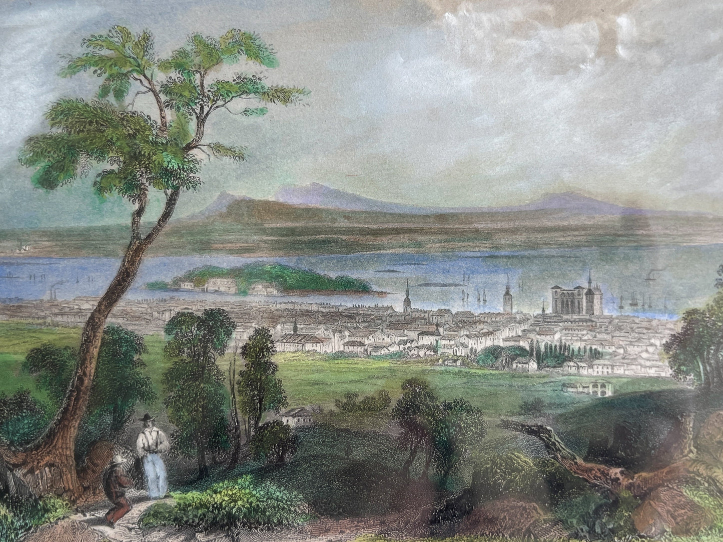 Antique Montreal Engraving Print