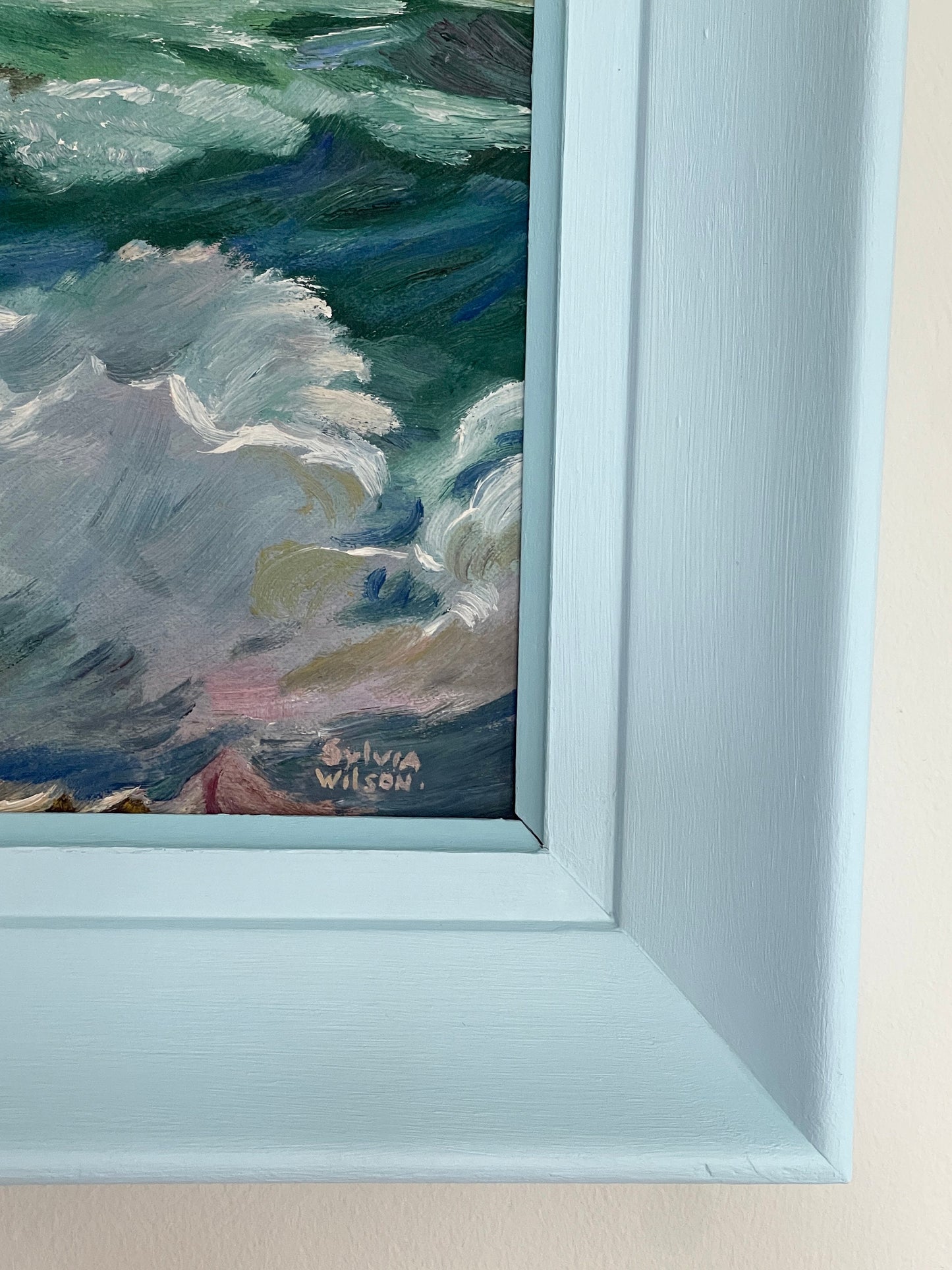 Vintage Original Seascape Oil Painting