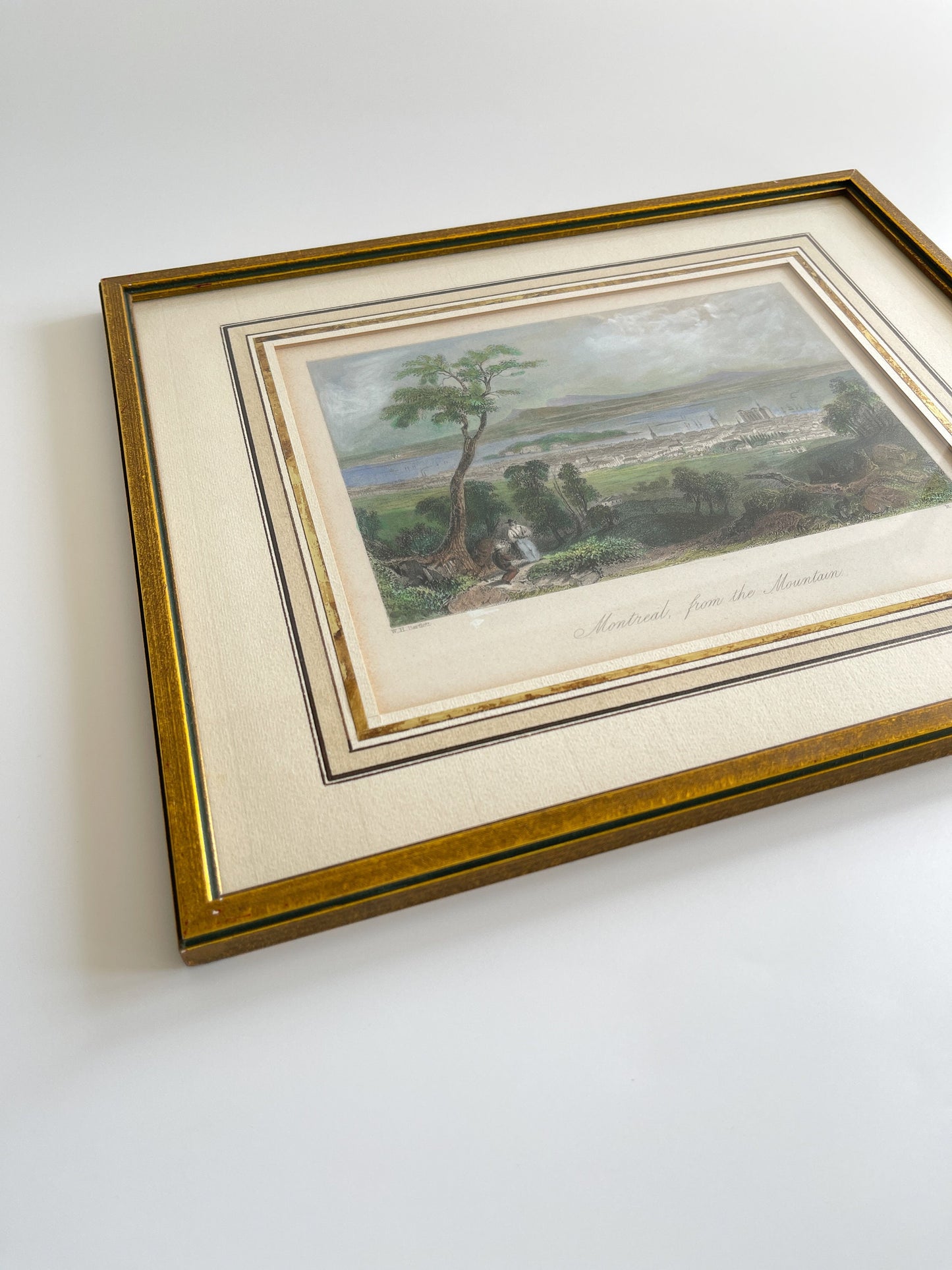 Antique Montreal Engraving Print