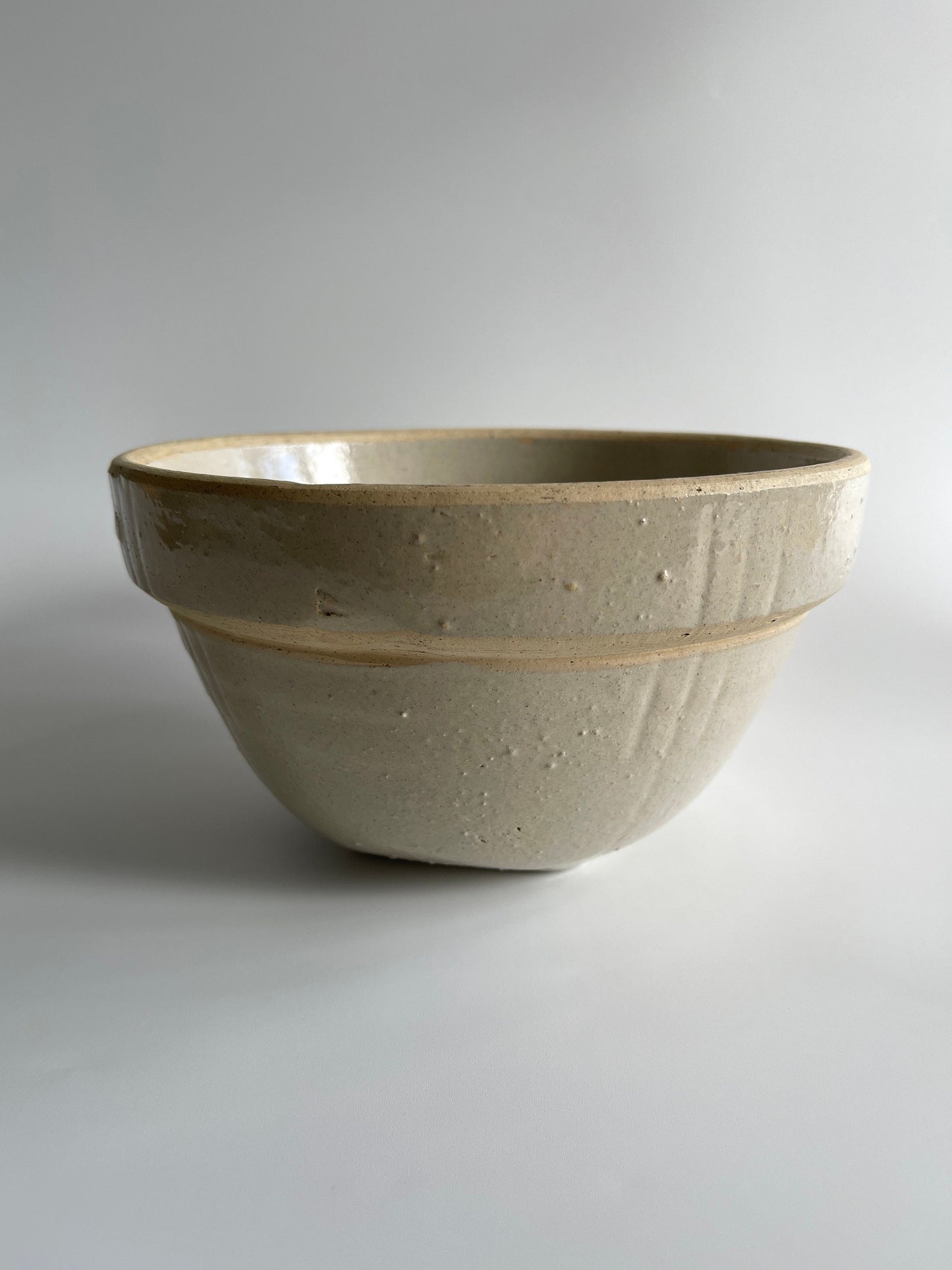 Small Nesting Stoneware Mixing Bowls, c1940s