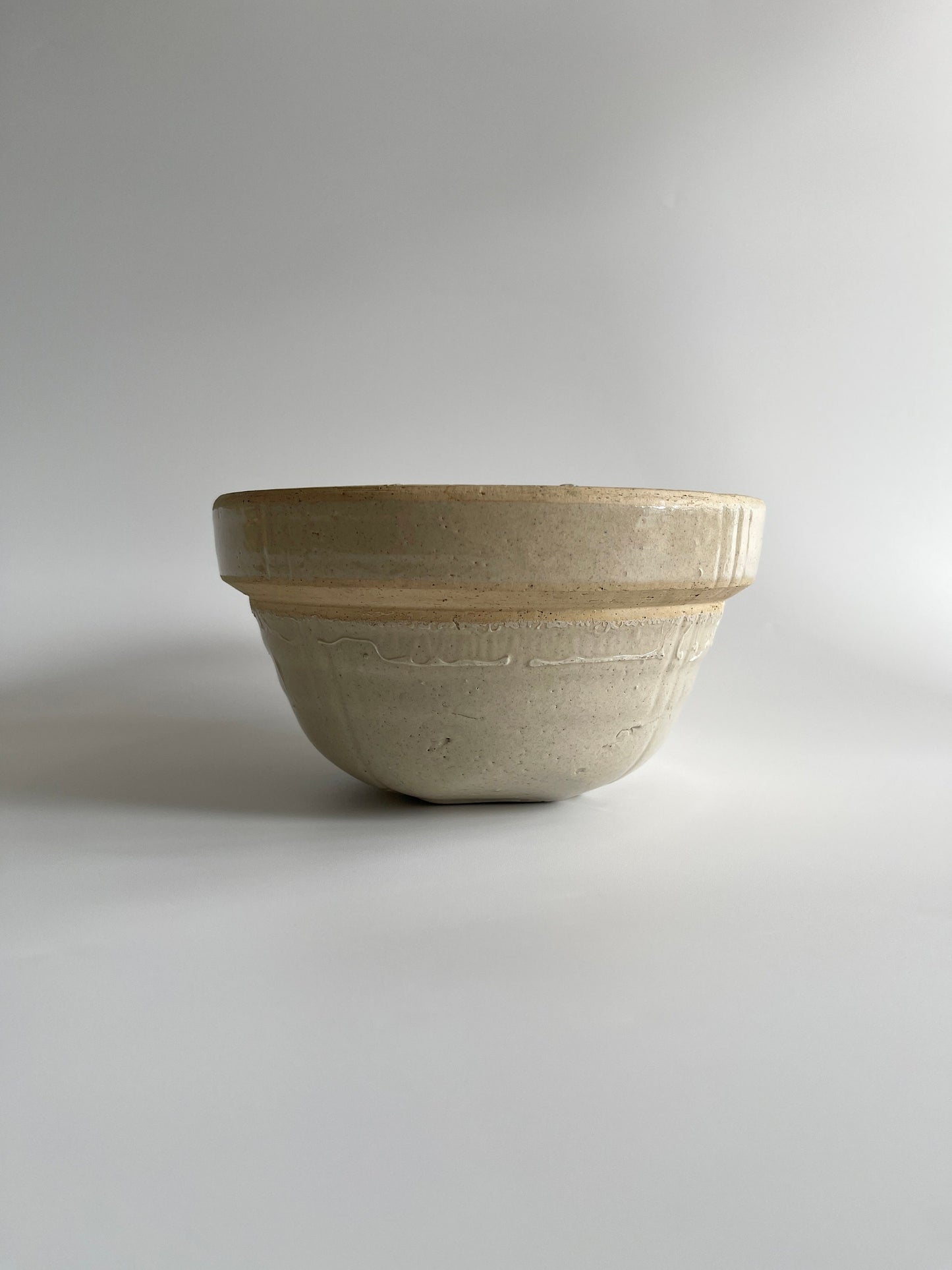 Small Nesting Stoneware Mixing Bowls, c1940s