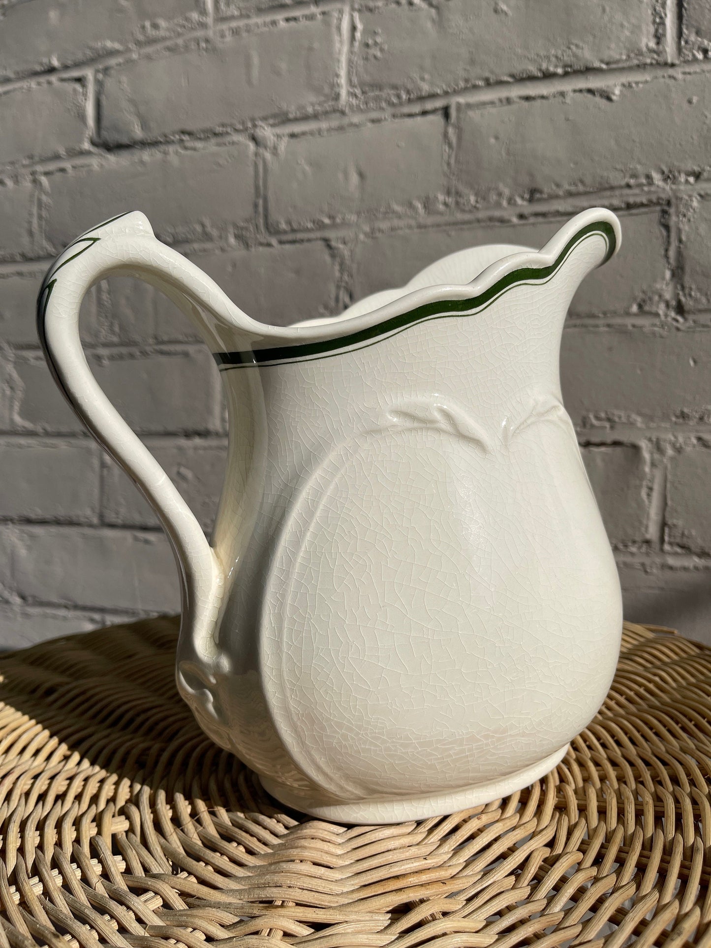 1940s Globe Pottery Hotel Ware Pitcher